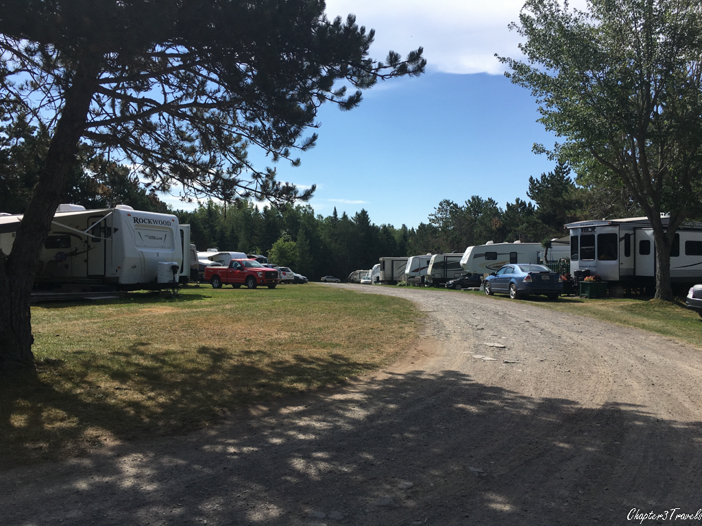 Campsites at Stonehurst Trailer Park and Golf Course in Moncton, New Brunswick