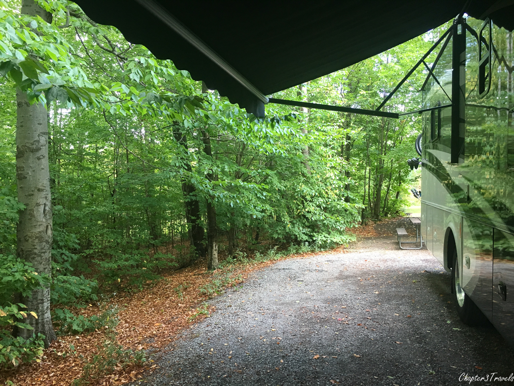 Campsite at Darien Lakes State Park in New York