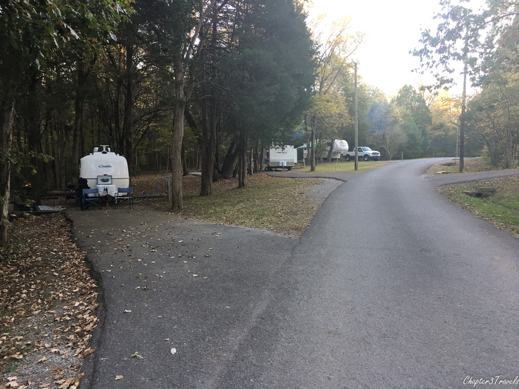 Campsites at Seven Points Campground in Hermitage, Tennessee
