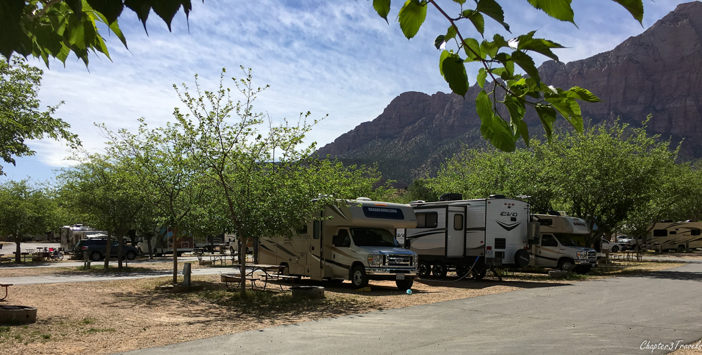 Campsites at Zion Canyon Campground, Springdale, Utah