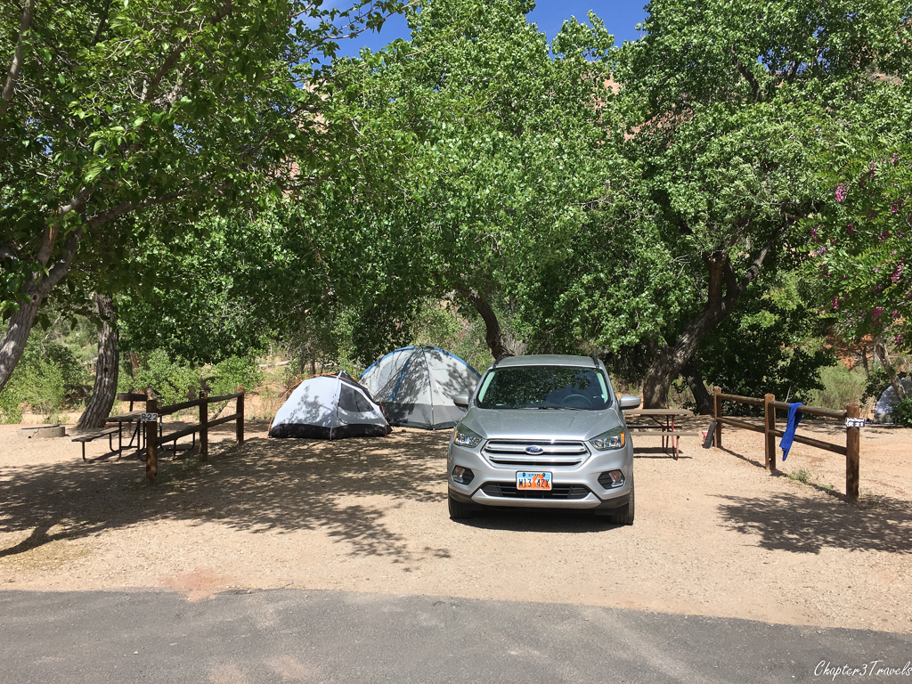 Campsites at Zion Canyon Campground, Springdale, Utah