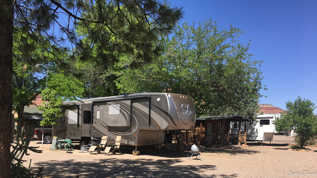 Campsites at Hitch-N-Post RV Park in Kanab, Utah