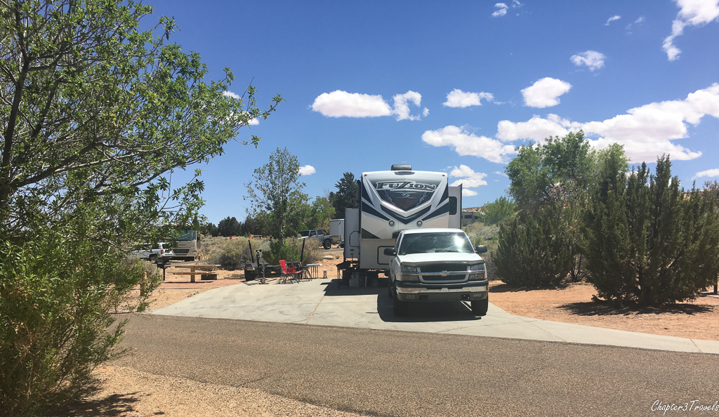 Campsites at Wahweap Campground in Page, Arizona