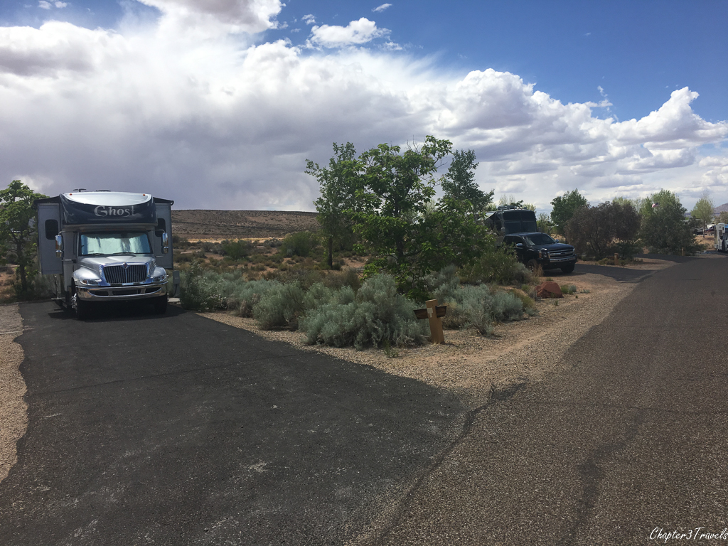 Campsites at Wahweap Campground in Page, Arizona