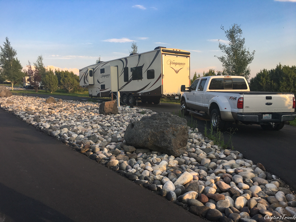 Campsite at Juniper Campground in Ririe, Idaho
