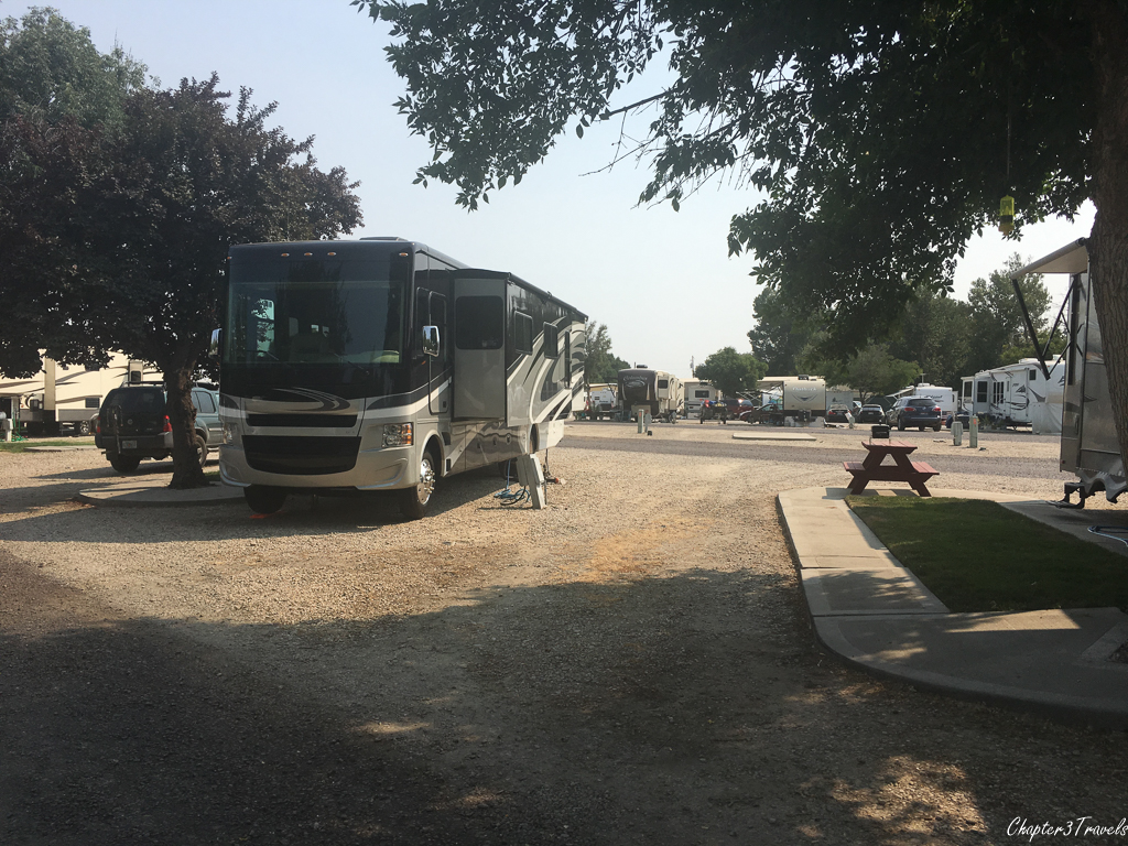 Campsites at Boise Riverside RV Park