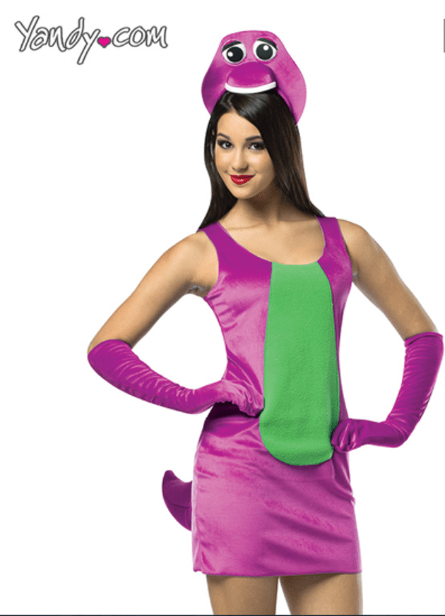 party city barney costume