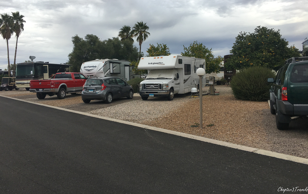 Campsites at the Tucson Lazydays KOA