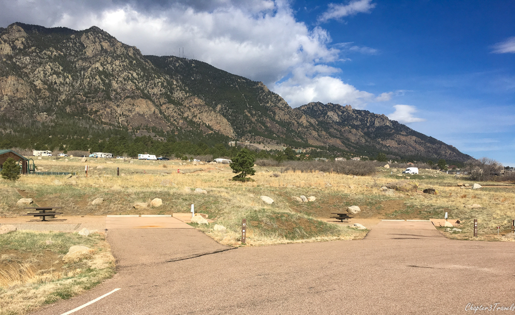 Campsites at Cheyenne Mountain State Park in Colorado Springs