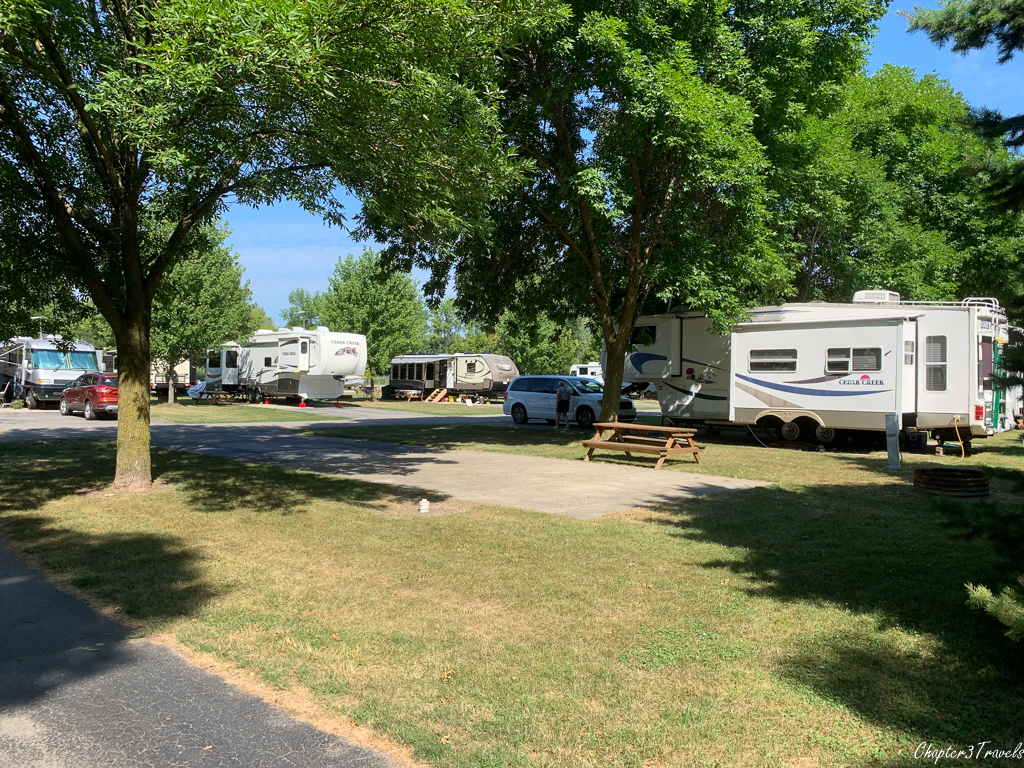 Finn Road Campground in Essexville, Michigan