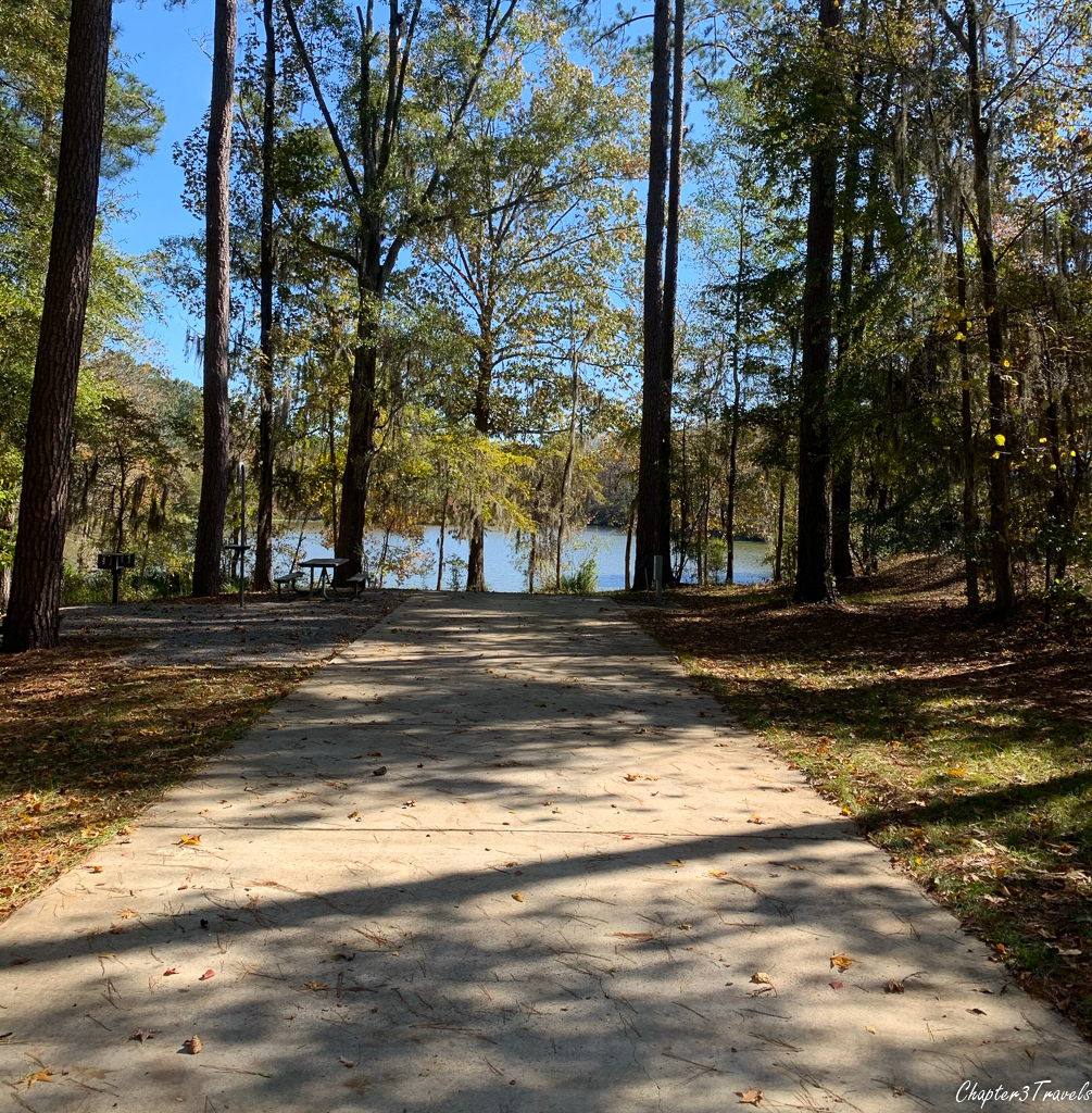 Campsites at Gunter Hill State Park in Montgomery, Alabama