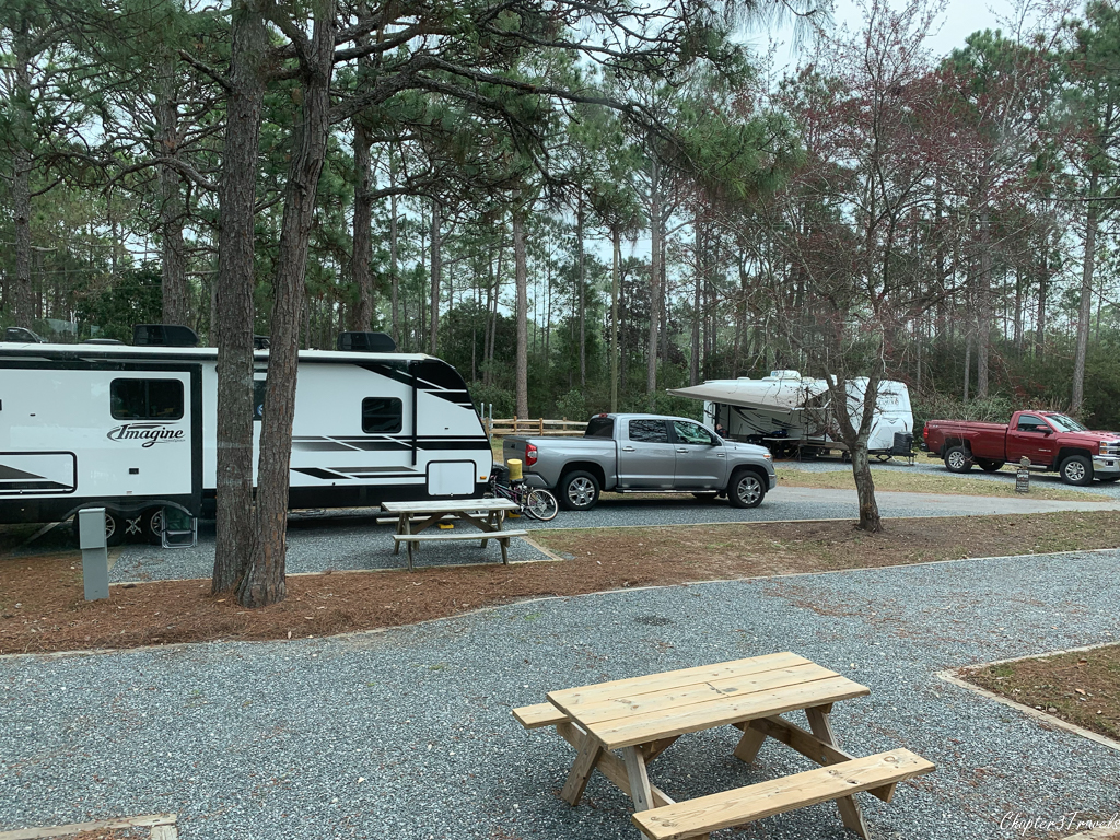 Campsites at Topsail Hill Preserve State Park