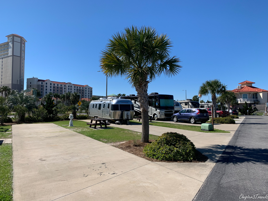 Campsites at Pensacola Beach RV Resort